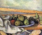plate of pears Paul Cezanne